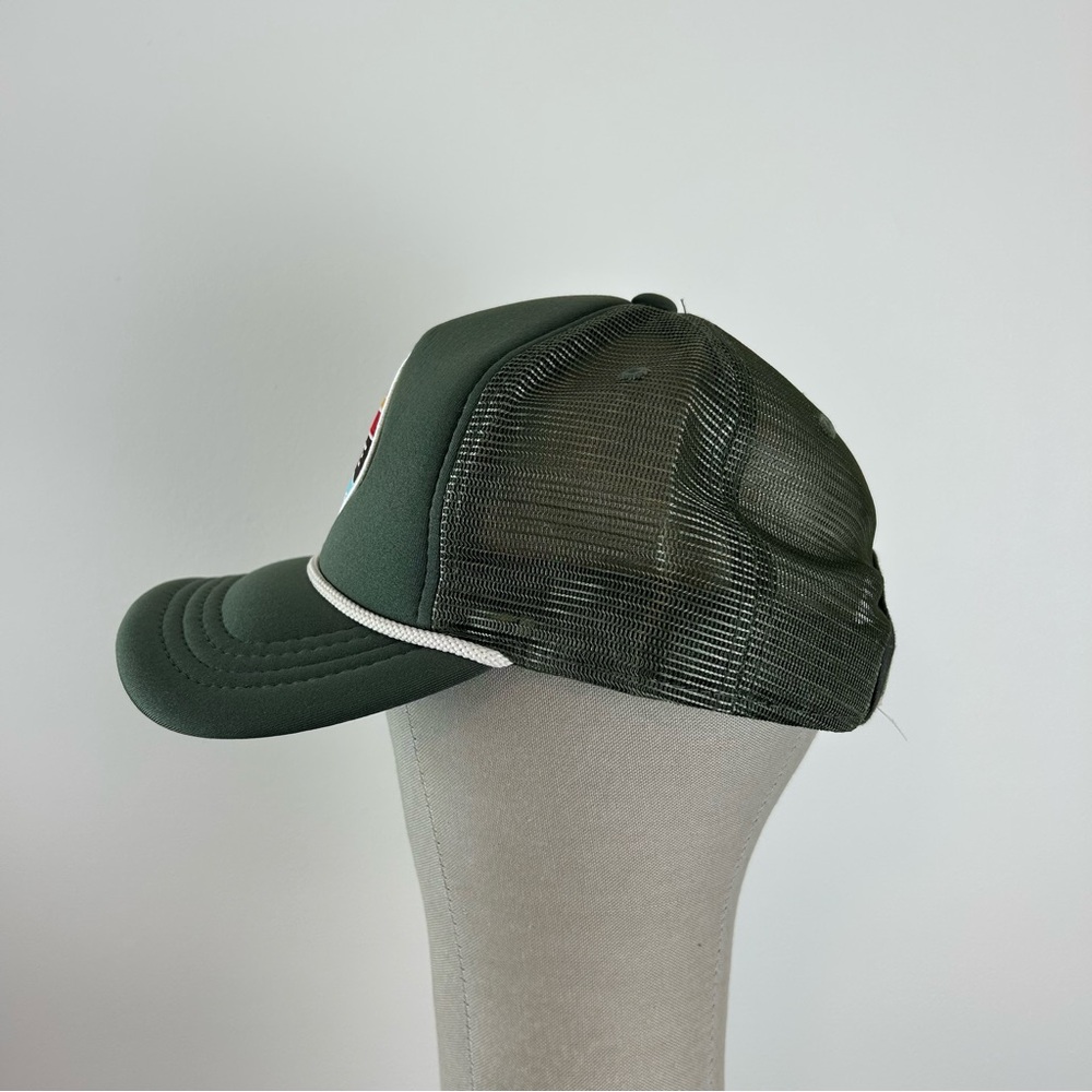 NWOT Get Remote Anthem Green Padded Mesh Snap Back Adjustable Trucker Hat - Picture 2 of 7